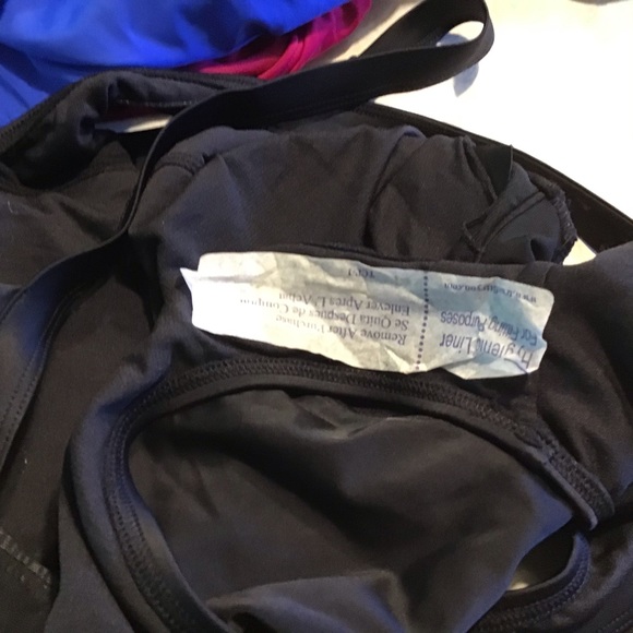 Coastal Blue Black Mesh Side Swimsuit Low Cut Back One Piece Size Medium - Picture 7 of 7